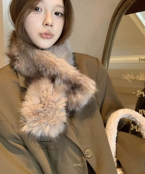 2ly2 マフラー ストール エコファーマフラー レディース : ZOZOTOWN