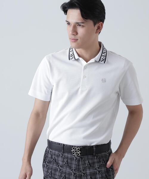 St ANDREWS TEXBRIDシャドーボーダーカノコ半袖ポロシャツ St ANDREWS ポロシャツ 半袖 TEXBRIDシャドーボーダーカノコ半袖
