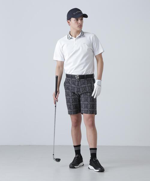 St ANDREWS ポロシャツ TEXBRIDシャドーボーダーカノコ半袖ポロシャツ