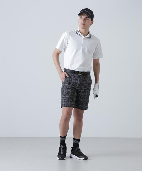 St ANDREWS ポロシャツ TEXBRIDシャドーボーダーカノコ半袖ポロシャツ