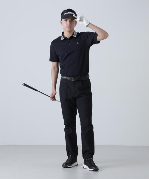 St ANDREWS ポロシャツ 半袖 TEXBRIDシャドーボーダーカノコ半袖