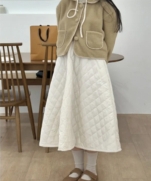 スカート キルティング ロングフレアスカート : ZOZOTOWN Yahoo!店