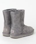 「UGG」 ムートンブーツ 22.5cm グレ...の詳細画像1
