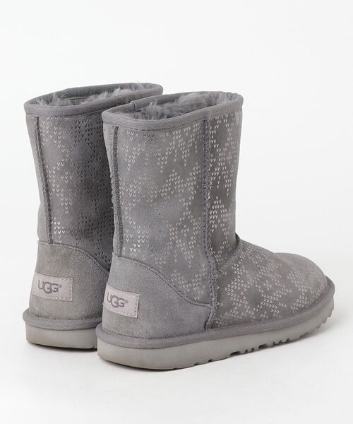 UGG グレー ムートンブーツ23cm UGG WOMENS CLASSIC SHORT II GREY アグ ムートンブーツ クラシック