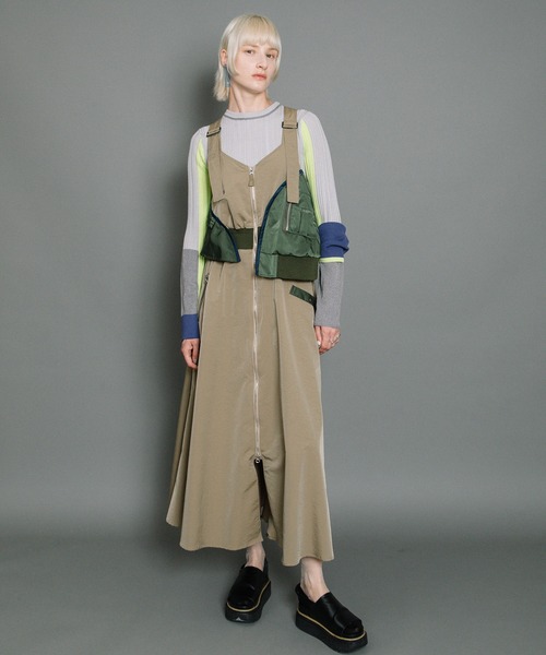 「AULA AILA」 サロペットスカート 1 ブラック レディース_画像8