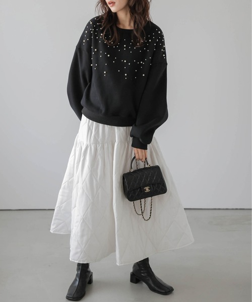 「SUGAR BISKET」 「La-gemme」スウェットカットソー フリー ブラック レディース_画像9