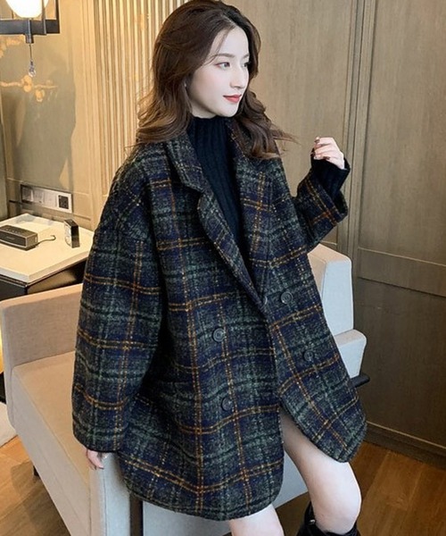 「DAY CLOSET」 チェスターコート L ブラウン レディース_画像2