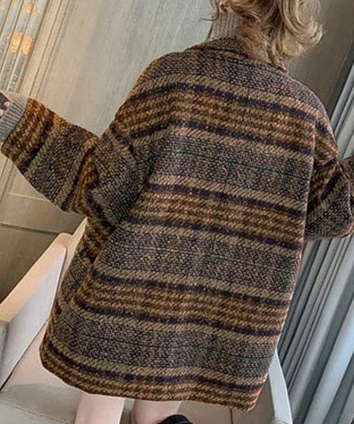 「DAY CLOSET」 チェスターコート L ブラウン レディース_画像9