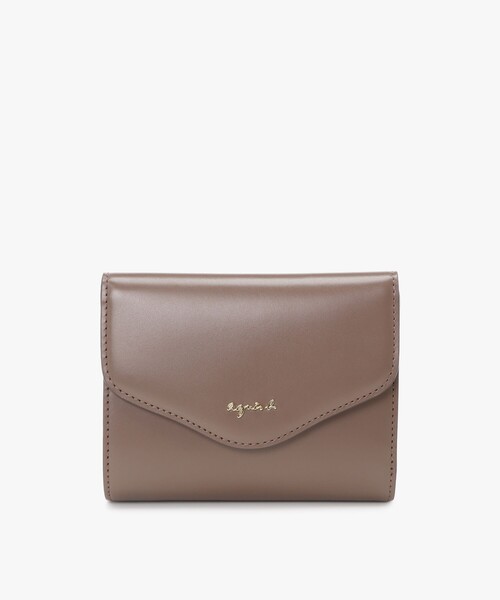 agnes b.（アニエスベー） 財布 レザー 三つ折り ウォレット ”ava