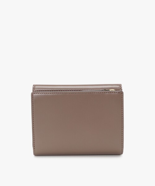 Agnes b アニエスベー レザー製　　　　三つ折り財布 ベージュ agnes b.（アニエスベー） 財布 レザー 三つ折り ウォレット ”ava