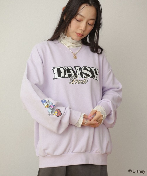大人気完売商品　Disney ミッキー&amp;ミニ―/BIGトレーナー(ホワイト) Disney（ディズニー） トレーナー スウェット ミッキー＆フレンズ