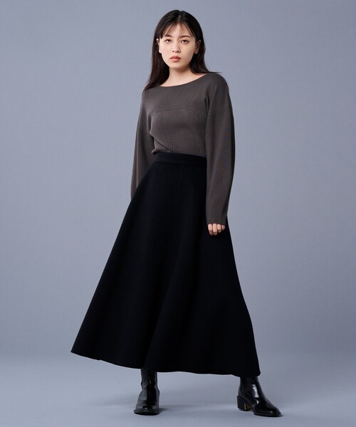 「uncrave」 長袖ニット 1 グレー レディース_画像4