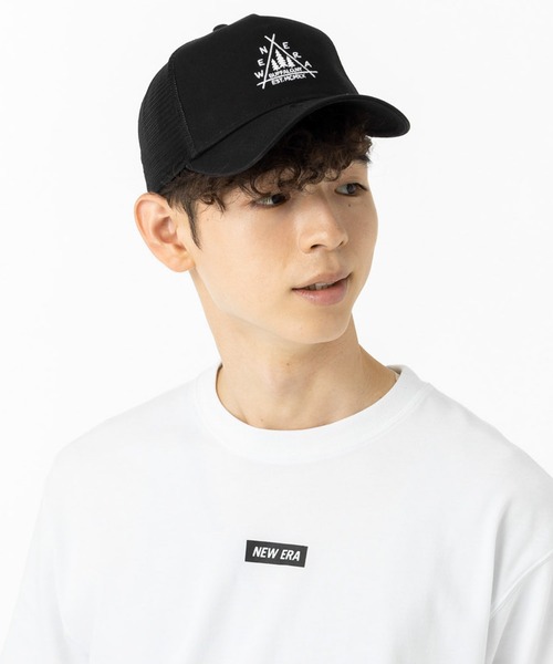 「NEW ERA」 メッシュキャップ FREE ブラック メンズ_画像4