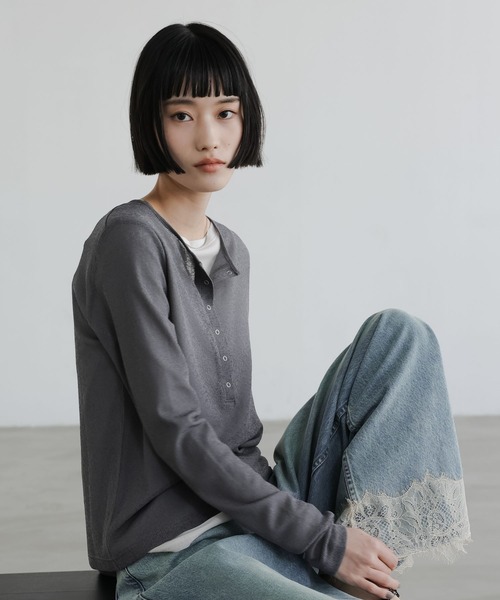 LOWRYS FARM（ローリーズファーム） tシャツ USEFULヘンリープル