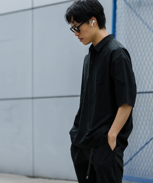 「URBAN RESEARCH」 半袖シャツ MEDIUM チャコールグレー メンズ_画像2