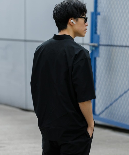 「URBAN RESEARCH」 半袖シャツ MEDIUM チャコールグレー メンズ_画像4