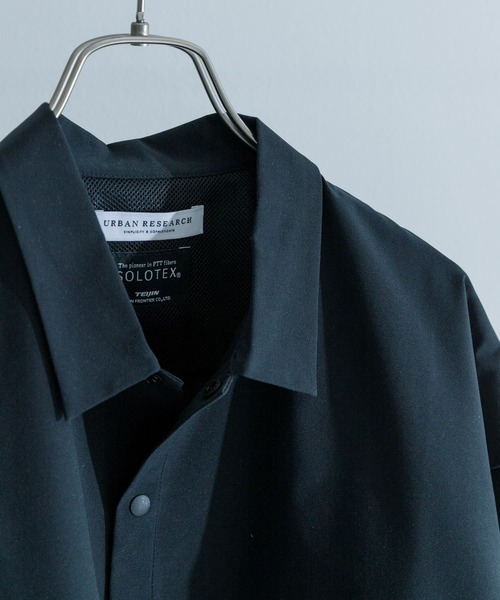 「URBAN RESEARCH」 半袖シャツ MEDIUM チャコールグレー メンズ_画像7