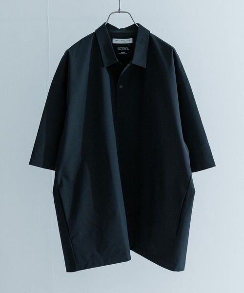 「URBAN RESEARCH」 半袖シャツ MEDIUM チャコールグレー メンズ_画像8