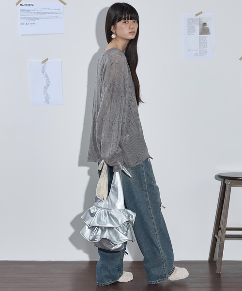 「THE YOn」 デニムパンツ S ライトブルー レディース_画像8