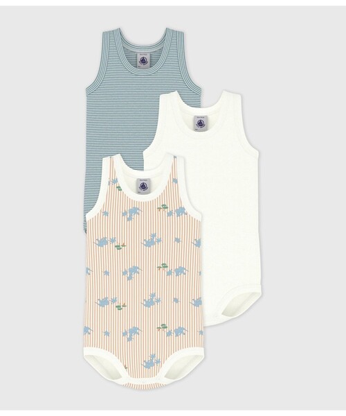 PETIT BATEAU（プチバトー） ベビー服 ロンパース プリント
