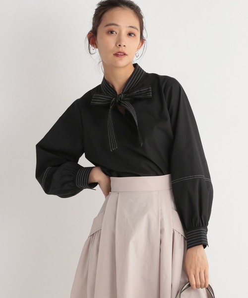 「Andemiu」 長袖ブラウス FREE ブラック レディース_画像6