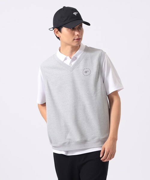 BEAMS GOLF ノースリーブ ベスト グレー スポーツ別 美品☆BEAMS GOLF