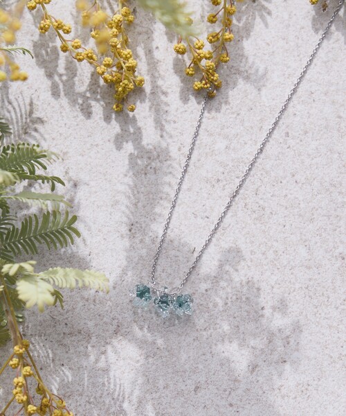 ネックレス 「HARIO Lampwork Factory」ネックレス ひとふさのミモザ レディースの画像