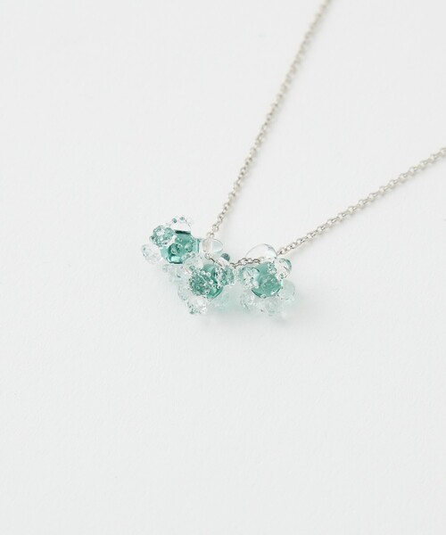 ネックレス 「HARIO Lampwork Factory」ネックレス ひとふさのミモザ レディースの画像