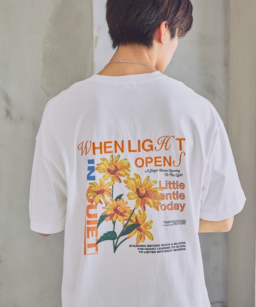 tシャツ 「UNISEX」マーガレットT　バックプリント / 刺繍 レディース メンズの画像