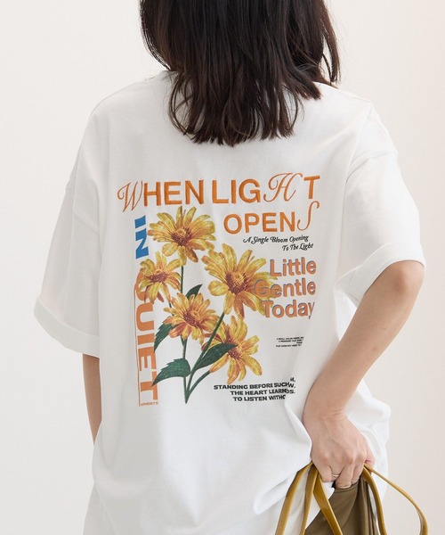 tシャツ 「UNISEX」マーガレットT　バックプリント / 刺繍 レディース メンズの画像