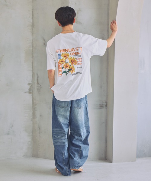 tシャツ 「UNISEX」マーガレットT　バックプリント / 刺繍 レディース メンズの画像
