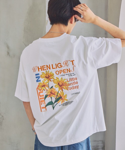 tシャツ 「UNISEX」マーガレットT　バックプリント / 刺繍 レディース メンズの画像