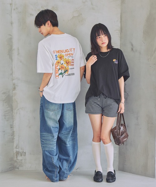 philly オリジナルマーガレットプリントT PBLIM tシャツ 「UNISEX」マーガレットT バックプリント / 刺繍