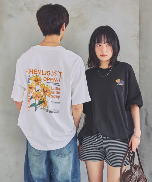 tシャツ 「UNISEX」マーガレットT　バックプリント / 刺繍 レディース メンズの画像