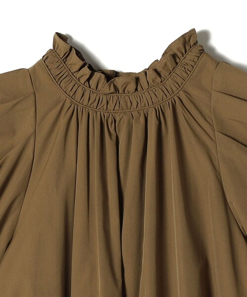 「ships little black」 長袖ワンピース ONE SIZE オリーブ レディース_画像4