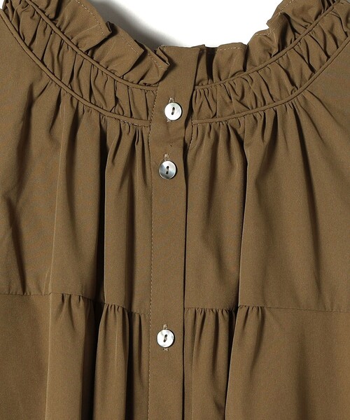 「ships little black」 長袖ワンピース ONE SIZE オリーブ レディース_画像5