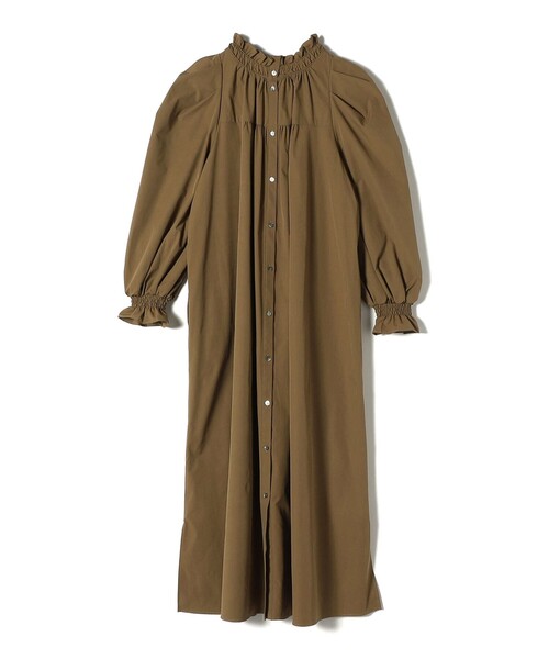 「ships little black」 長袖ワンピース ONE SIZE オリーブ レディース_画像9