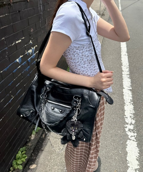 「MEMECLE」 2WAYバッグ FREE ブラック レディース_画像9