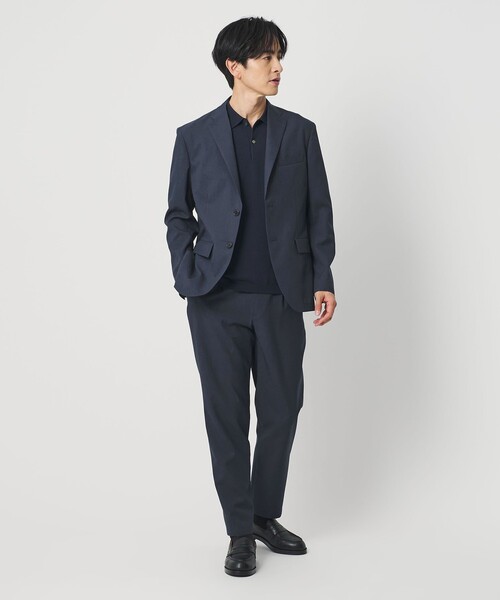 美品 ユナイテッドアローズ TORAY スーツ リネン混 サイズL 濃紺 BEAUTY＆YOUTH UNITED ARROWS ジャケット テーラードジャケット 東レ