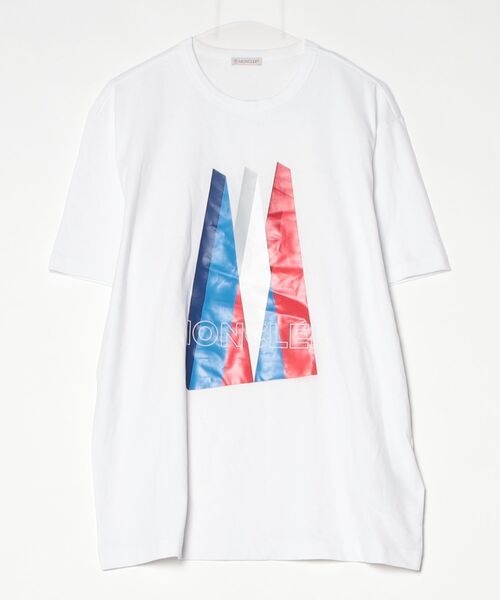 MONCLER（モンクレール） 半袖Tシャツ - ホワイト レディース