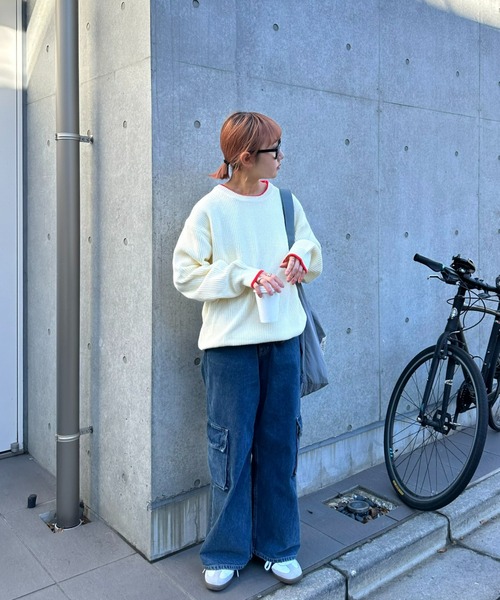 「CIAOPANIC TYPY」 長袖ニット MEDIUM オフホワイト メンズ_画像4