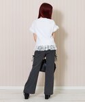 tシャツ フリル袖りぼんTシャツ キッズ 子供...の詳細画像4