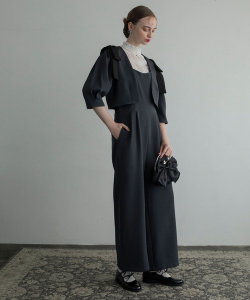 「BONLECILL noir」 セットアップ S-M チャコールグレー レディース_画像6