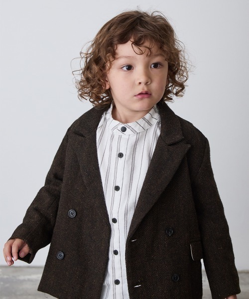 「riziere」 「KIDS」セットアップ 150 ブラウン キッズ_画像4