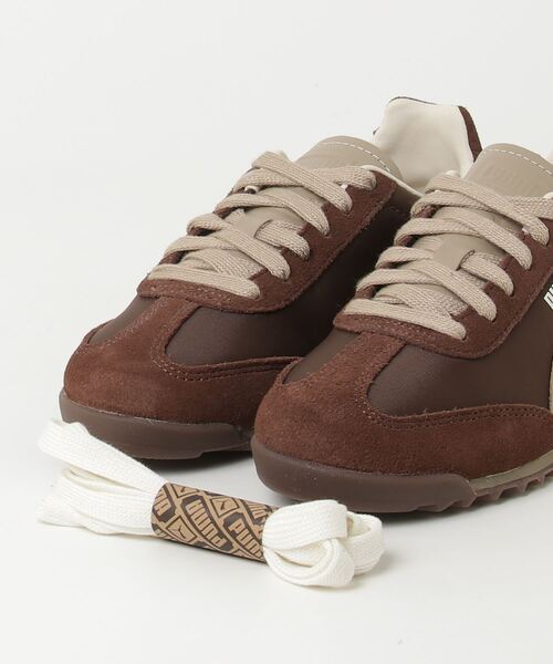 「PUMA」 ローカットスニーカー 23cm ダークブラウン レディース_画像4