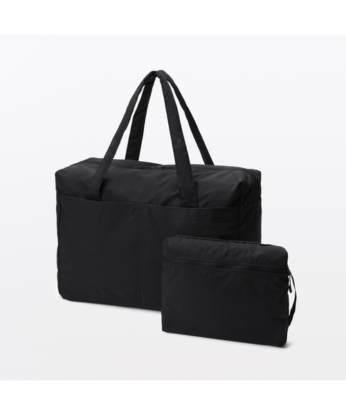 無印良品（MUJI） 旅行 再生ナイロンたためるボストンバッグ 32L 約
