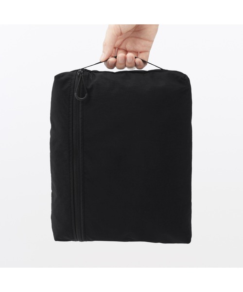 無印良品再生ナイロンたためるボストンバッグ黒32L18Lセット 無印良品（MUJI） 旅行 再生ナイロンたためるボストンバッグ 32L 約