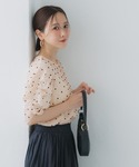 tシャツ 「田中里奈様着用」シアードット袖シャ...の詳細画像4