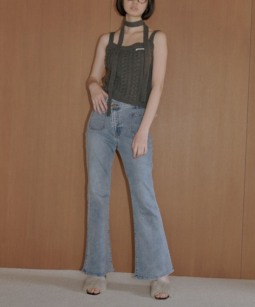 「Lil Ambition」 デニムパンツ M インディゴブルー レディース_画像7