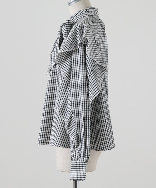 「Cheek」 長袖ブラウス MEDIUM イエロー レディース_画像3